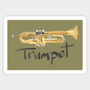 Sketchy Trumpet Sticker